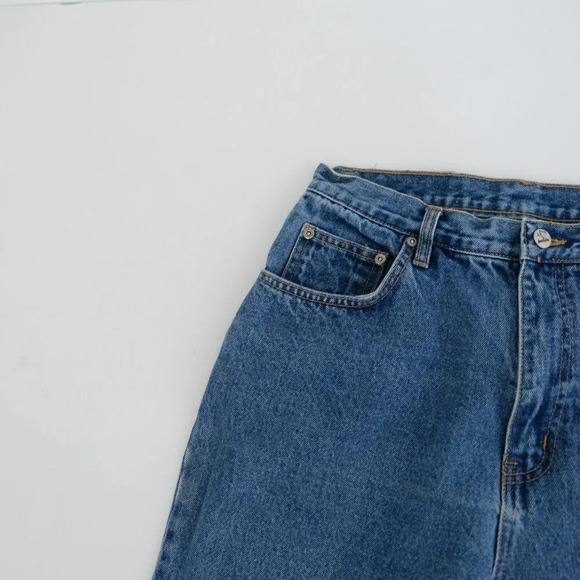 Vintage 90's L.A. Blue Jeans Blue High Waisted Straight Tapered Denim  Jeans - Picture 11 of 15